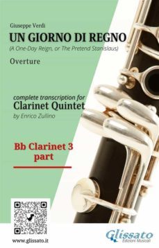 bb clarinet 3 part of "un giorno di regno" for clarinet quintet (ebook)-9791220875110