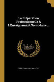 la prparation professionnelle  lenseignement secondaire ...-9780270137620