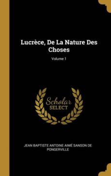 lucrèce, de la nature des choses; volume 1-9780270393620