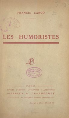 les humoristes (ebook)-francis carco-9782307374220