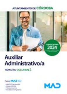 auxiliar administrativo/a del ayuntamiento de cordoba. temario volumen 2-9788414289020