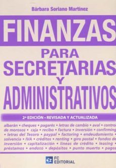 finanzas para secretarias y administrativos-9788417701420