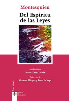 del espiritu de las leyes (6ª ed.)-9788430945320