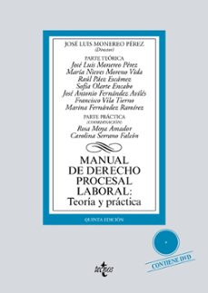 manual de derecho procesal laboral: teoria y practica (5ª ed.)-jose luis monereo perez-cristobal molina navarrete-9788430980420