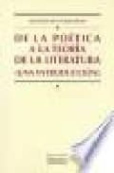 de la poetica a la teoria de la literatura (una introduccion)-9788478006120