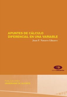 apuntes de calculo diferencial en una variable-9788479089320