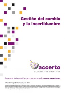 gestion del cambio y de la incertidumbre (ebook)-9788490630020