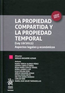 la propiedad compartida y la propiedad temporal-sergio nasarre aznar-9788491430520