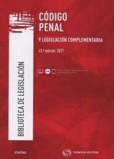 civitas - codigo penal y legislacion complementaria (43ª ed.)-9788491528920