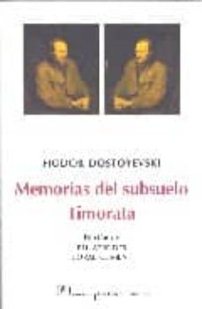 memorias del subsuelo; timorata-9788496238220