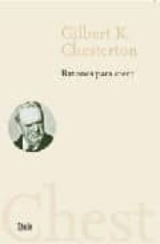 razones para la fe-g.k. chesterton-9788496626720