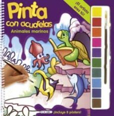 animales marinos pinta con acuarelas-9788499136820
