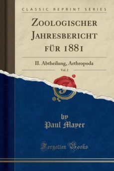 zoologischer jahresbericht fur 1881, vol. 2-9780282263430