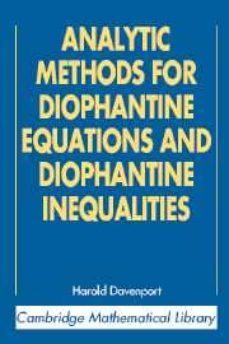 analytic methods for diophantine equations and diophantine inequa lities (2nd ed.)-harold davenport-9780521605830