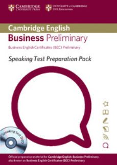 speaking test preparation pack for bec preliminary paperback with dvd-9781906438630
