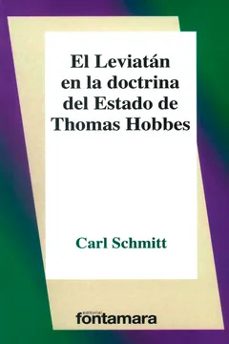 el leviatan en la doctrina del estado de thomas hobbes-carl schmitt-9786077366430