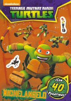 las tortugas ninja. michelangelo. actividades con pegatinas-9788408144830