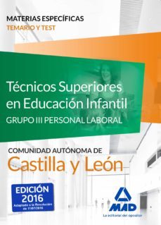 tecnicos superiores en educacion infantil de la administracion de castilla y leon (grupo iii personal laboral de la junta de-9788414200230