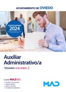 auxiliar administrativo/a. temario volumen 2. ayuntamiento de oviedo-9788414284230
