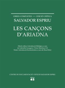 les cançons d ariadna-salvador espriu-9788429773330