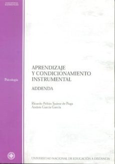 aprendizaje y condicionamiento instrumental. addenda (14431mt01a0 1)-ricardo pellon-andres garcia-9788436248630