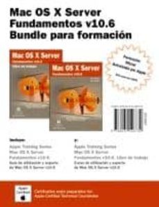mac os x server. fundamentos v10.6. bundle para formacion-9788441526730