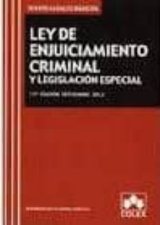 ley de enjuiciamiento criminal y legislacion especial (11ª ed.)-9788483423530