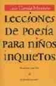 lecciones de poesia para niños inquietos (3ª ed.)-9788484441830