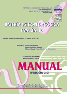 evalua 10 bateria psicopedagogica manual-9788489967830