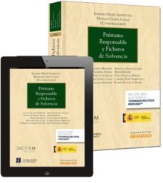 prestamo responsable y ficheros de solvencia-9788490592830