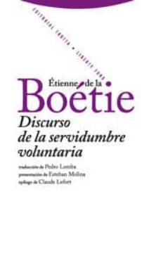 discurso  de la servidubre voluntaria-9788498790030