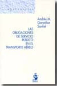 obligaciones de servicio publico en el transporte aereo-andres m. gonzalez sanfiel-9788498901030