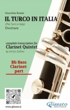 bb bass clarinet part of "il turco in italia" for clarinet quintet (ebook)-9791220872430