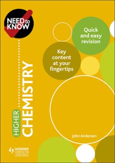 need to know: higher chemistry (ebook)-john anderson-9781510450240