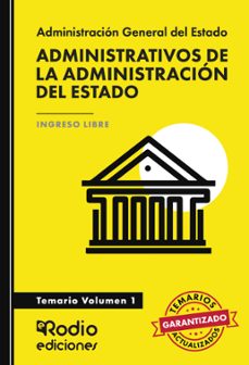 administrativos de la administracion del estado. temario volumen 1 (ebook)-9781524395940