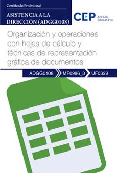 mf0986_3/uf0328. organización y operaciones con hojas de cálculo y técnicas de representación gráfica de documentos-9788410018440