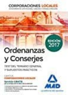 ordenanzas y conserjes de corporaciones locales. test del temario general y supuestos prácticos-9788414205440