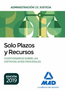 solo plazos y recursos. cuestionarios sobre las distintas leyes procesales-9788414230640