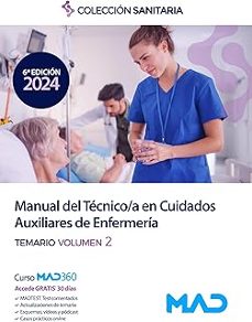 manual del técnico/a en cuidados auxiliares de enfermería. temario volumen 2-9788414283240