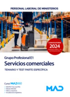 servicios comerciales (grupo profesional e1). personal laboral de ministerios. temario específico y test-9788414285640