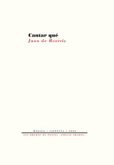cantar que-juan de beatriz-9788418178740
