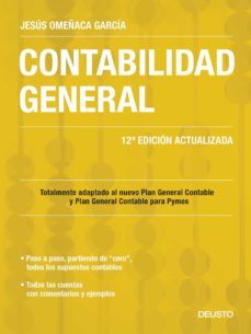 contabilidad general adaptada al nuevo pgc y pgc pymes. 11º edicion-jesus omeñaca garcia-9788423426140