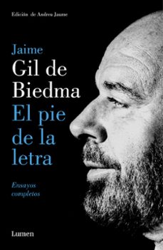 el pie de la letra-jaime gil de biedma-9788426404640