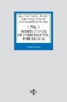 instituciones de derecho civil patrimonial-9788430948840