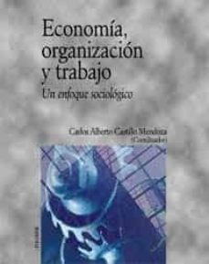 economia, organizacion y trabajo: un enfoque sociologico-9788436813340