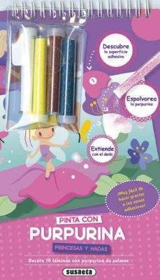 pinta con purpurina princesas y hadas-9788467741940