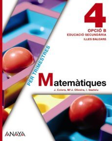 matematiques 4º educacion secundaria opcio b. illes balears catal a-9788467825640