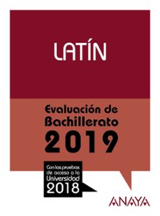 latin: evaluacion de bachillerato 2019-9788469856840