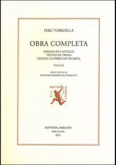 obra completa vol.ii poesies en castella-pere torroella-9788472267640