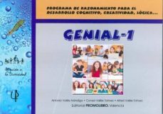 genial-1. programa de razonamiento para el desarrollo cognitivo, creatividad, logica-antonio valles arandiga-9788479867140